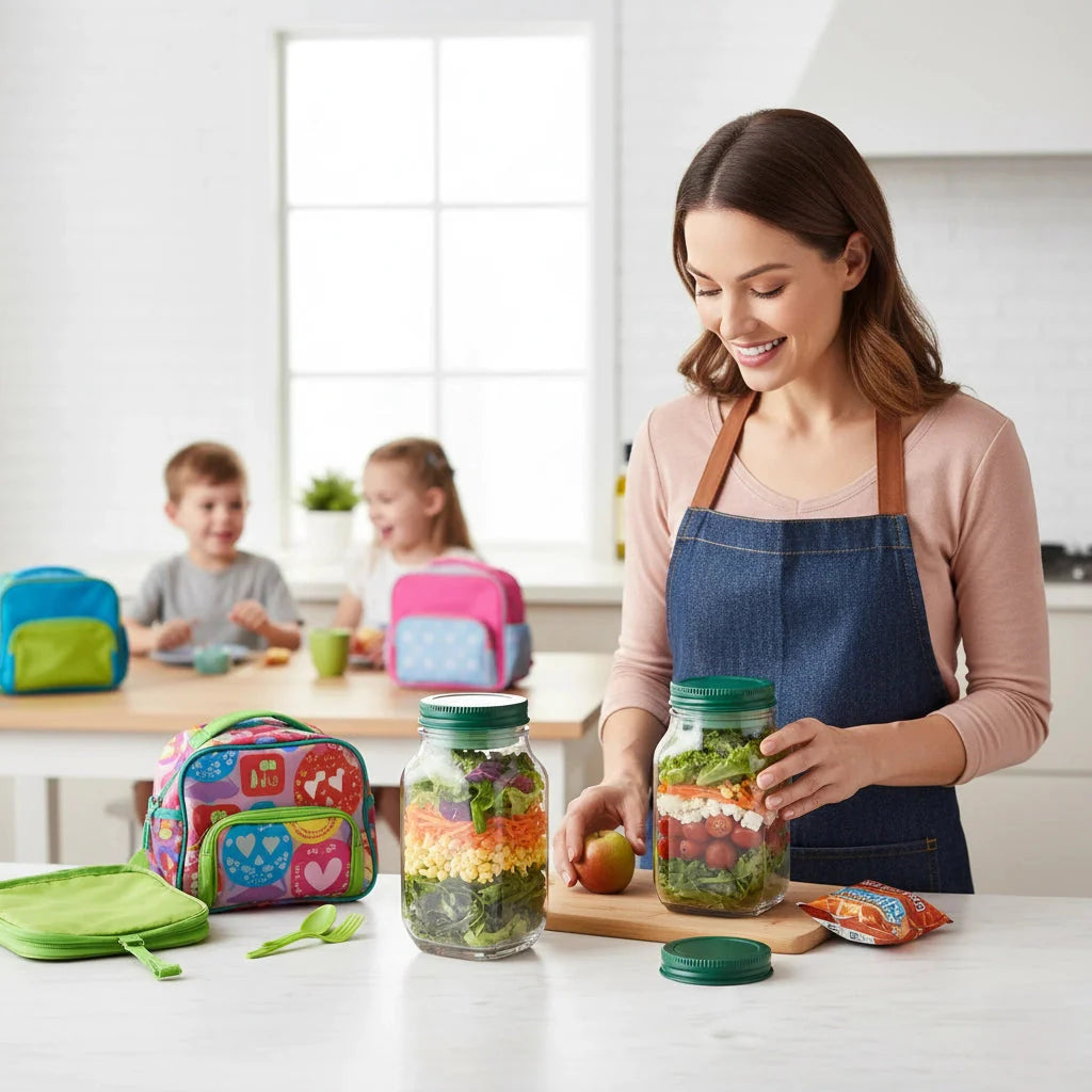 Layer & Go™ holding 4.5 cups — generous salad or layered grain bowl for meal prep