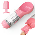 Pet Water Bottle Feeder Bowl Garbage Bag Storage Portable Pet Outdoor Travel 3 in 1 Dog Water Bottle