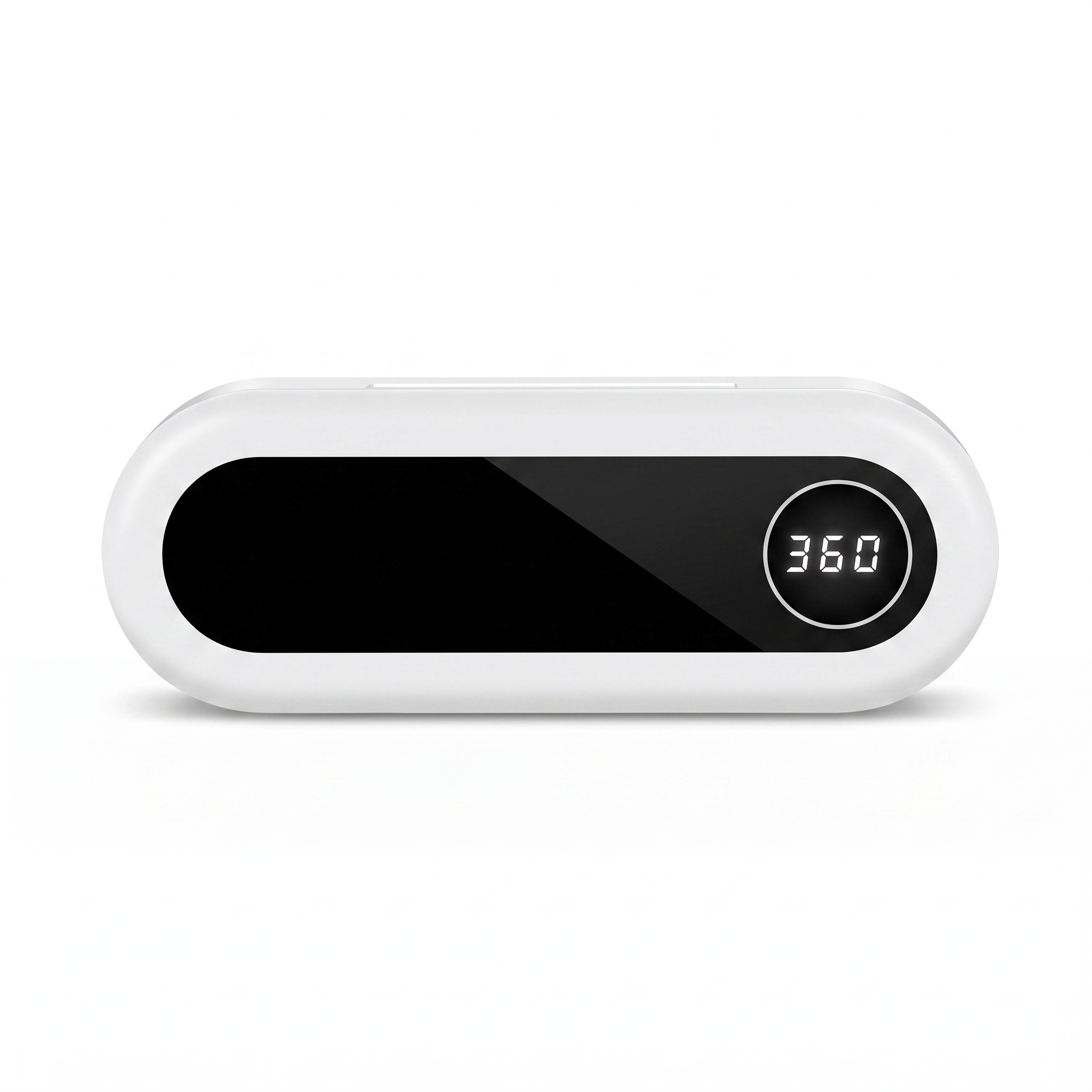 SteriDock UV Sterilizing Toothbrush Holder — premium studio product shot, ivory white, white background