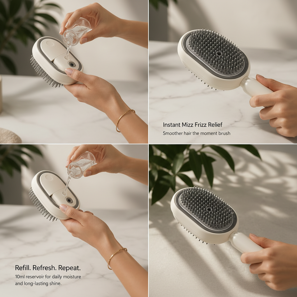 Vapor Glow™ refillable water reservoir — refill, refresh, and repeat daily