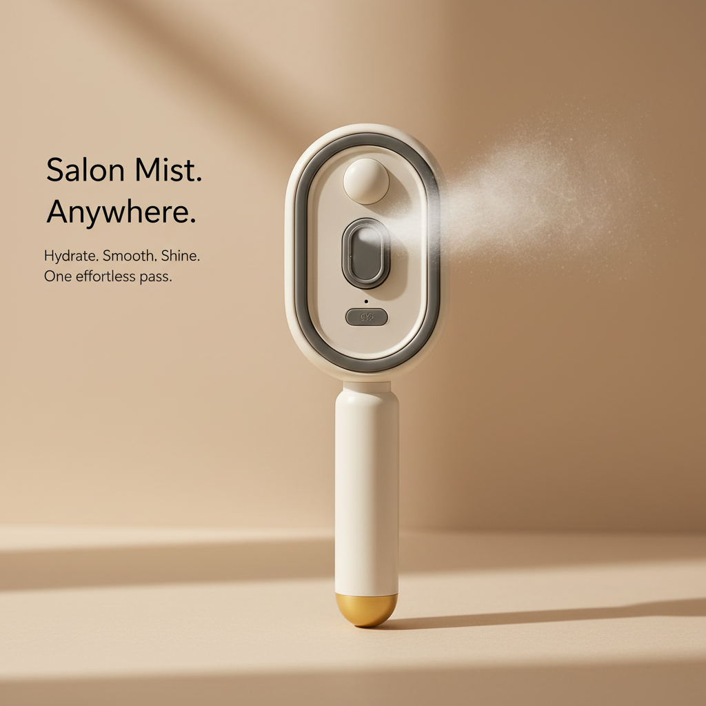 Vapor Glow™ delivering salon-quality mist hydration anywhere, anytime